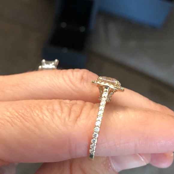 Diamond (lab made/simulated) Nexus Engagement Ring - Picture 4 of 8